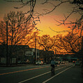 Cycling at Sunset