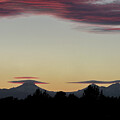 Lenticular Clouds Over Sunset Peaks