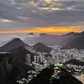 Sunset Over Rio de Janeiro Cityscape